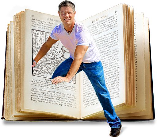 climbing inside a book