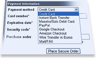 payment options